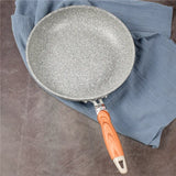 Durable Stone Frying Wok Pan Non-Stick Ceramic – Induction & Gas Compatible Cookware