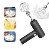 Wireless Electric Food Mixer – Portable 3-Speed Egg Beater for Baking, Dough & Cream