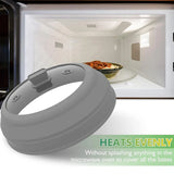 Microwave Splatter Cover – 10.5 Inch Foldable Silicone & Glass Food Cover