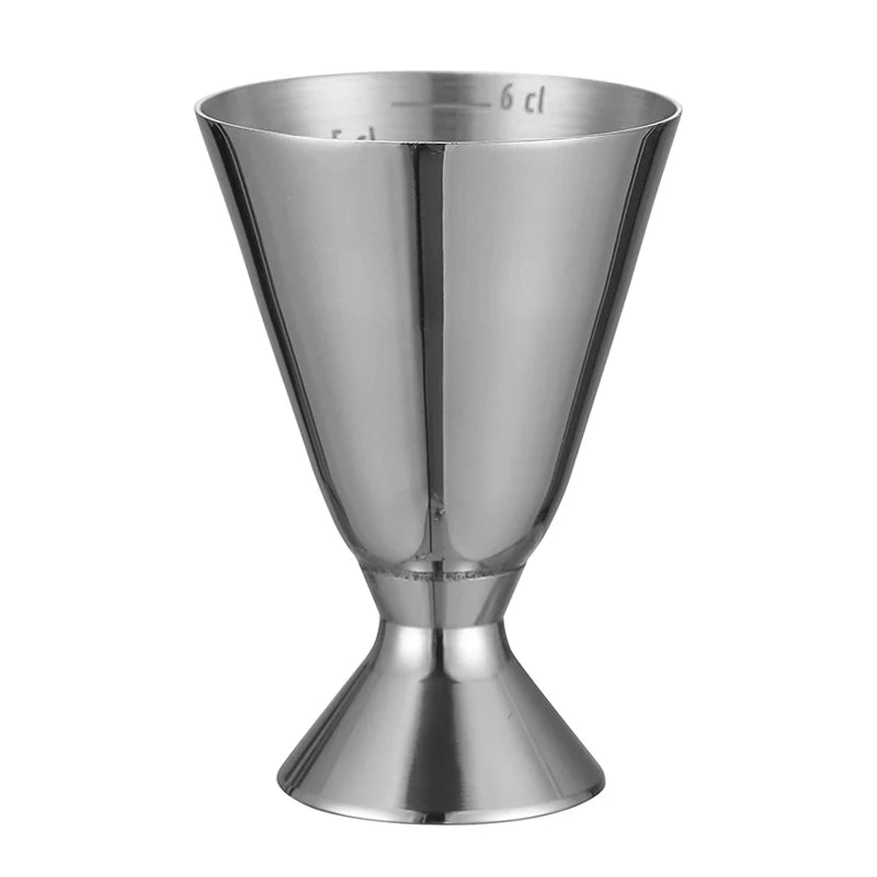 Stainless Steel Jigger with Scale Lines – Precision Bar Measuring Tool