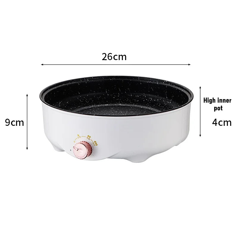 Electric Multi-Cooker Frying Pan – Non-Stick 220V Household Barbecue & Frying Machine