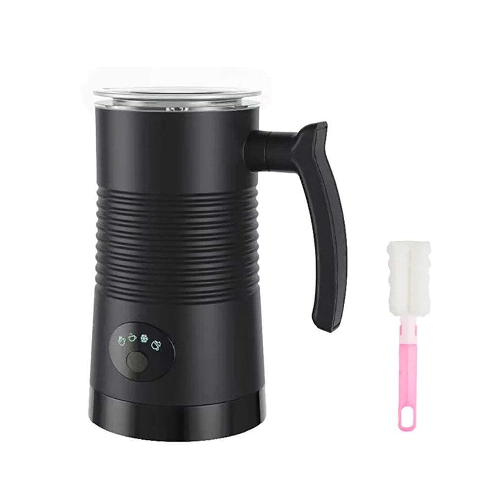 Electric Milk Frother – 4-in-1 Hot & Cold Foam Maker