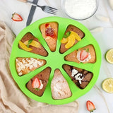 Silicone Cake Mold 8-Hole Orange Shape – Pizza Pan & Scone DIY Baking Mold