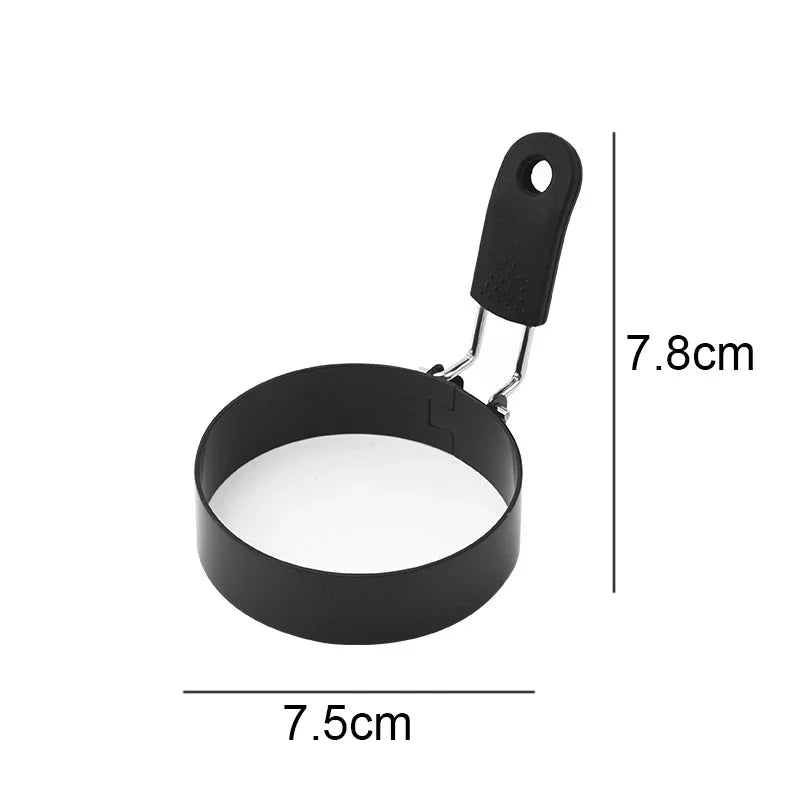Anti-Scald Egg & Pancake Ring – Professional Stainless Steel Nonstick Cooking Mold for Eggs, Pancakes & Breakfast Sandwiches