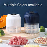 250ml Mini Electric Vegetable Chopper – USB Rechargeable Wireless Garlic & Food Crusher