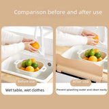Kitchen Silicone Water Retaining Plate – Splash-Proof Sink Barrier with Suction Disc