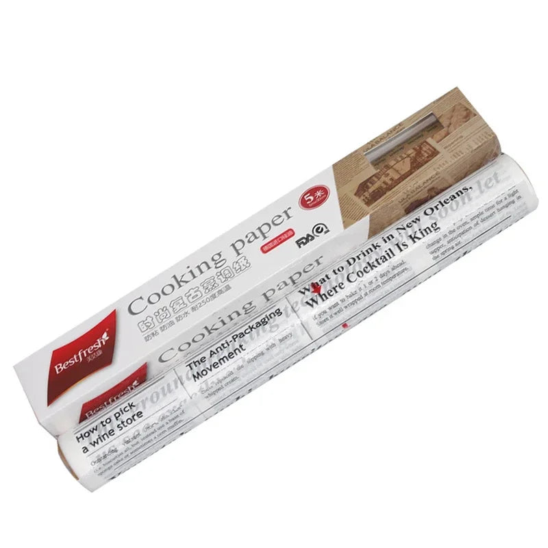Retro English Newspaper Greaseproof Paper – Food Grade Baking & Food Wrapping Sheets