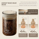500 / 1100 / 1700ml Coffee Beans Vacuum Sealed Glass Storage Jar – Airtight Container with CO₂ Valve