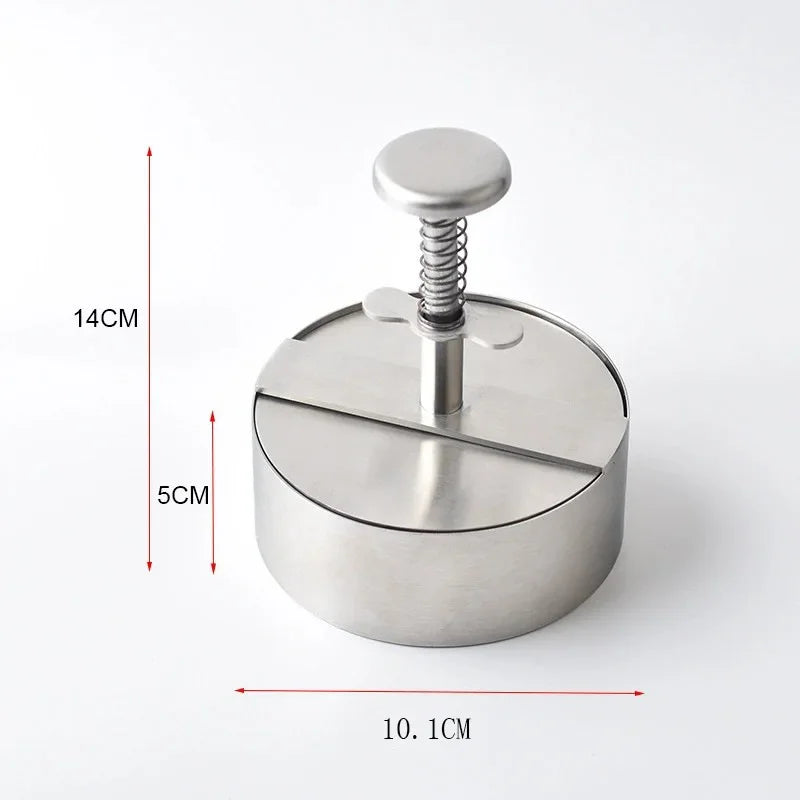 2025 Hamburger Press – 304 Stainless Steel Non-Stick Burger Patty Maker