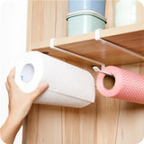 Punch-Free Kitchen Paper Towel Holder – Hanging Toilet Roll & Tissue Rack