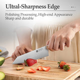 XINZUO 5.83 Inch Bunka Chef Knife – German Steel Blade with Olive Wood Handle & Copper Rivets