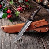 ALLWIN Handmade Forged Boning Knife Set – 5Cr15 Stainless Steel Butcher & Chef Knives with Wenge Wood Handle