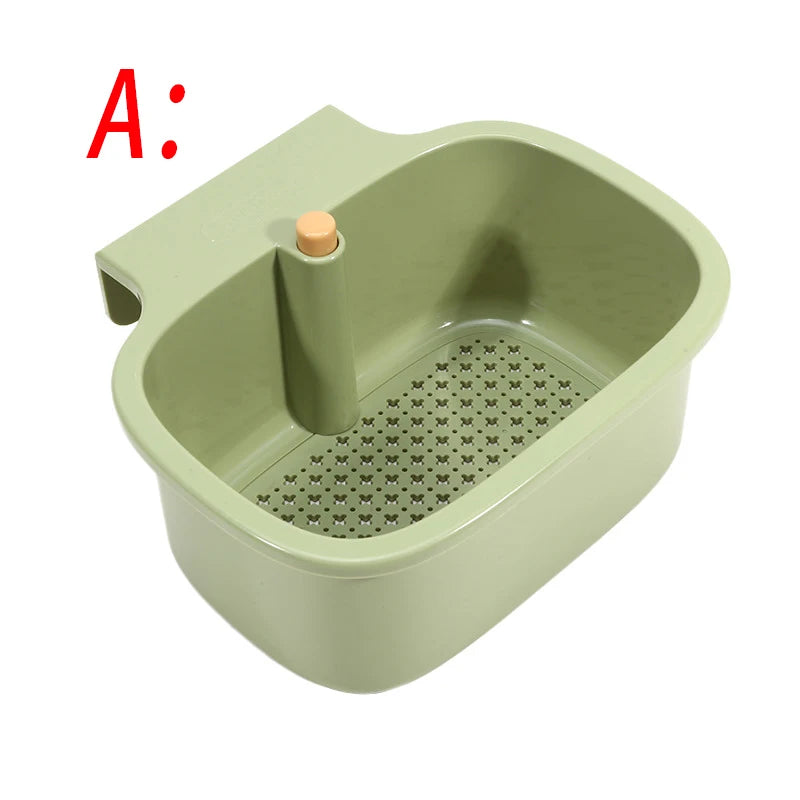 Kitchen Sink Filter Basket – Anti-Leak Press-Type Drain Rack