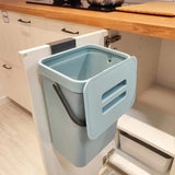 Food Waste Basket Bin for Kitchen – Small Countertop Compost Bin with Lid & Wall-Mounted Design