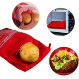 Reusable Microwave Potato Bag – Express Baked Potato Cooker Pouch (Perfect Potatoes in 4 Minutes)