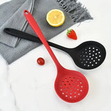 Silicone Slotted Spoon – Heat-Resistant Non-Scratch Kitchen Skimmer & Ladle for Frying and Pasta