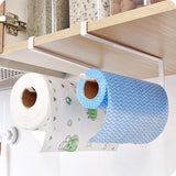 Punch-Free Kitchen Paper Towel Holder – Hanging Toilet Roll & Tissue Rack
