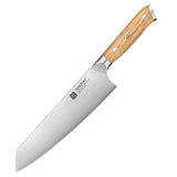 XINZUO 8.3" Bunka Knife – German 1.4116 Steel Super Sharp Kitchen Knife with Olive Wood Handle