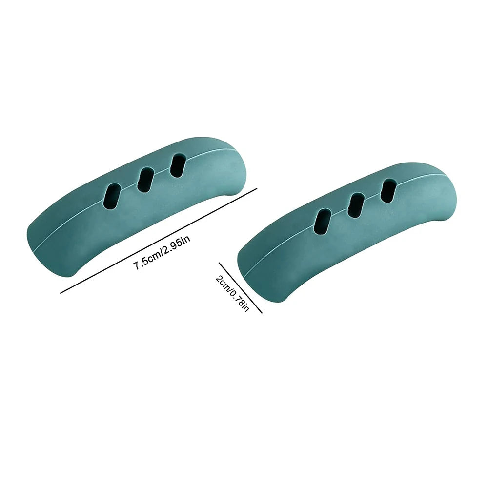 2Pcs Silicone Pan Handle Covers – Heat-Resistant Assist Grip Sleeves