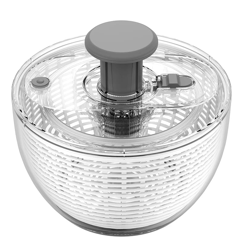 LMETJMA 6.3 QT Salad Spinner – One-Handed Easy Press Lettuce & Vegetable Dryer