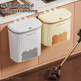 JYPS 8.5L / 12L Wall-Mounted Kitchen Trash Can – Lid Design, Under-Sink & Cabinet Compost Bin