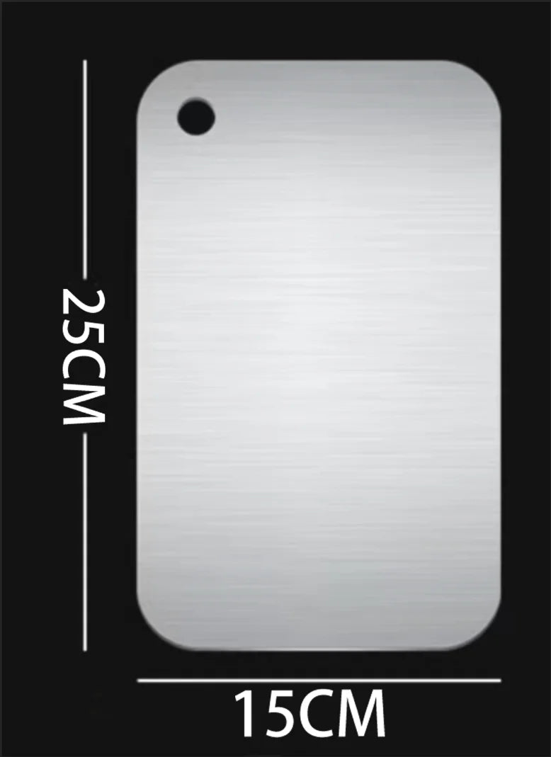 Titanium Stainless Steel Cutting Board – Double-Sided Food Grade Chopping Board