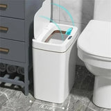 15L Smart Bathroom Trash Can – Touchless Sensor Garbage Bin with Automatic Bagging & Waterproof Design