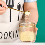 Seasoning Jar with Spoon – Exquisite Household Kitchen Storage Bottle for Salt, Pepper & Herbs