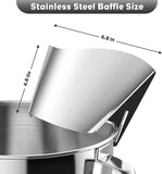 Stainless Steel Pouring Chute for KitchenAid Stand Mixer – Precision Baking Accessory