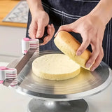 2-Pc Adjustable 5-Layer Bread Slicer & Cake Cutter – Precision Baking Tool for Home & Bakery