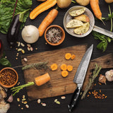 High-Quality Stainless Steel Damascus Chef Knife – Professional Kitchen Knife with Sharp, Durable Blade