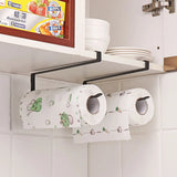 Punch-Free Kitchen Paper Towel Holder – Hanging Toilet Roll & Tissue Rack