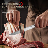 Meat Cutting Knife Set – M390 Stainless Steel, 62HRC Ultra-Sharp Blades for Meat, Fruit & Boning