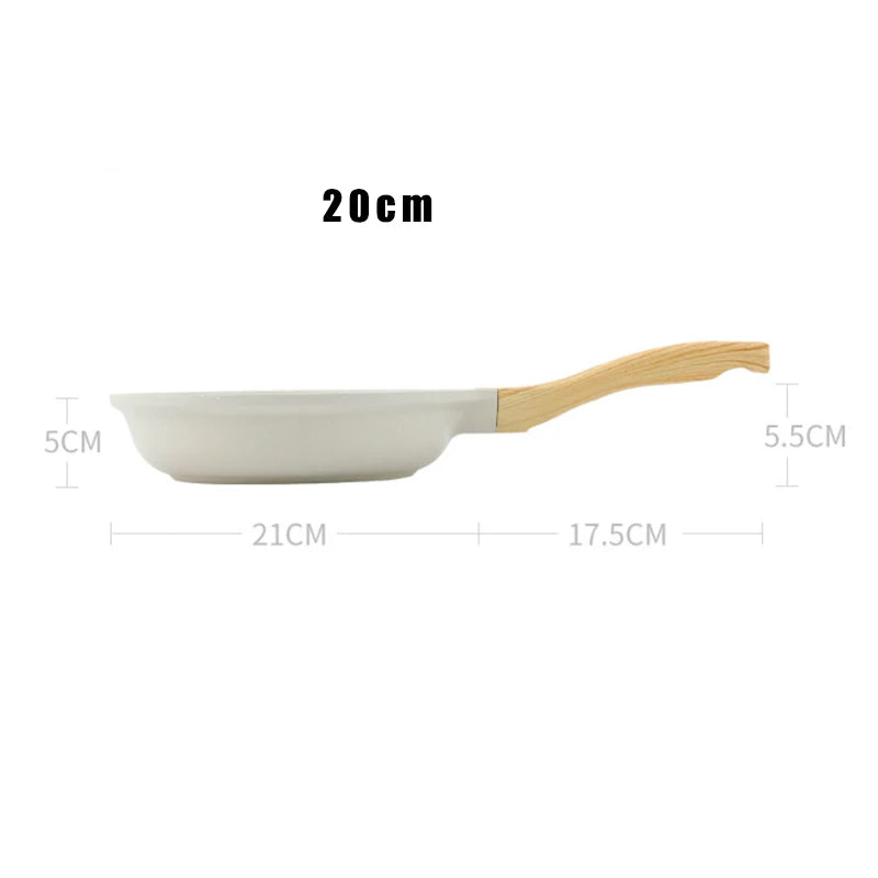 Durable Non-Stick Ceramic Frying Pan – 28cm Wok & Skillet for Gas & Induction Cooking
