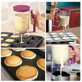 900ml Batter Dispenser – Pancake, Cookie & Cake Batter Squeezer with Measuring Labels