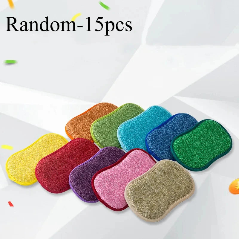 Non-Scratch Microfiber Scrub Sponges – Dish & Pot Cleaning Gadgets