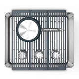 1PC Black Foldable Kitchen Sink Drainer – Splash-Proof & Space-Saving Design for Dishes and Utensils