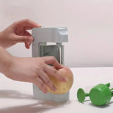 Manual Vegetable & Fruit Slicer – Multi-Function Safety Peeler & Corer