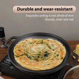 Cast Iron Frying Pan 28cm – Non-Stick Skillet for Pizza, Eggs & Steak