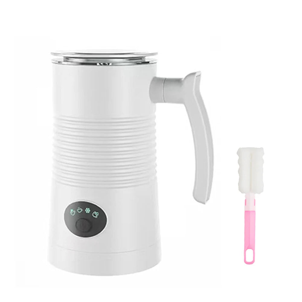 Electric Milk Frother – 4-in-1 Hot & Cold Foam Maker