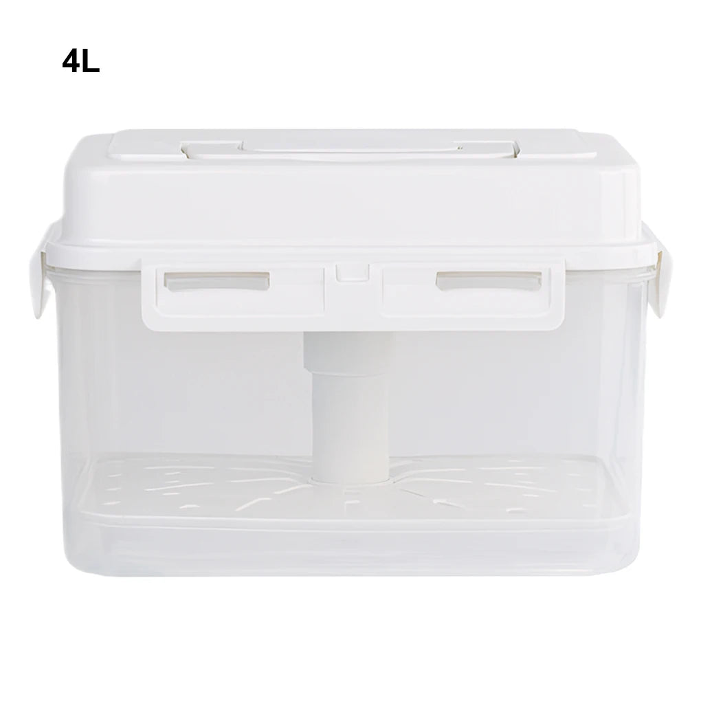 4/5L Pickle Jar with Press Plate – Leakproof Kitchen Storage Container for Kimchi, Gherkins, and Olives