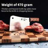 PTIEB Stainless Steel Kitchen Cleaver – Sharp Household Knife for Meat, Vegetables & Small Bones