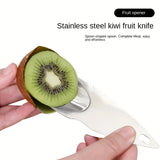Stainless Steel Kiwi Knife – Easy Tool for Digging, Peeling & Scooping Fruits