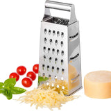 Stainless Steel 4-Sided Box Grater – Multipurpose Vegetable & Cheese Cutter