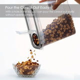 3-Piece Airtight Cereal Storage Container Set – BPA-Free, Dishwasher Safe (2.5L / 4L)
