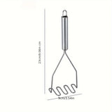Stainless Steel Wave Potato Masher – Durable Vegetable & Fruit Puree Tool