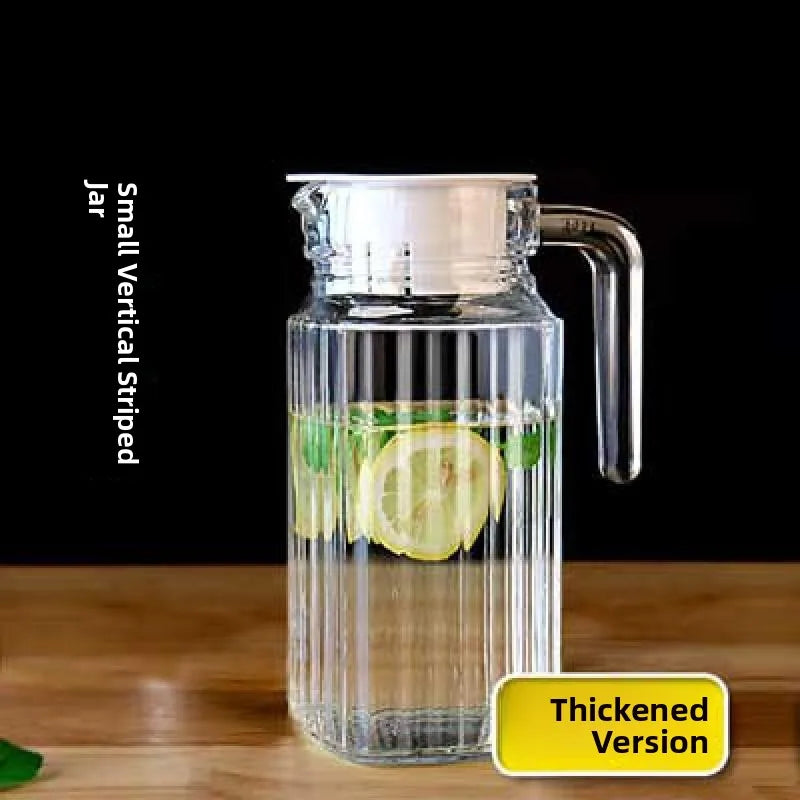 Heat-Resistant Glass Water Bottle – Large Capacity for Hot & Cold Beverages