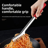 Multi-Purpose Food Clips – Stainless Steel Cooking & Serving Tongs for Noodles, Steak, and Barbecue