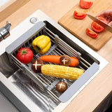Scalable Sink Rack Dish Drying Rack – Kitchen Storage & Tableware Organizer