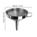 304 Stainless Steel Kitchen Funnel with Strainer – Oil & Liquid Transfer Tool
